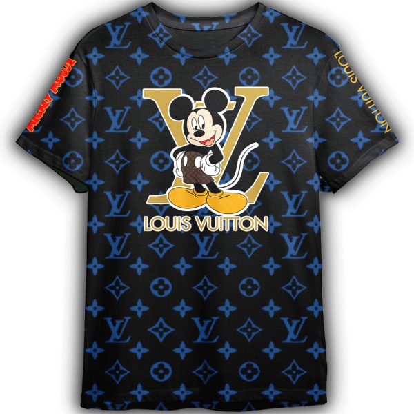 Mickey Mouse Louis Vuitton LV Unisex Adult And Kid T-shirt