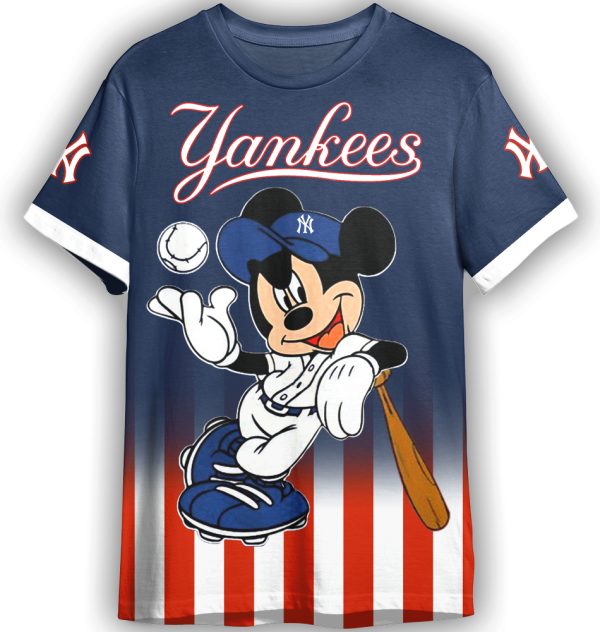 Mickey Mouse New York Yankees MLB Adult And Kid T-shirt Gift For Fan ND