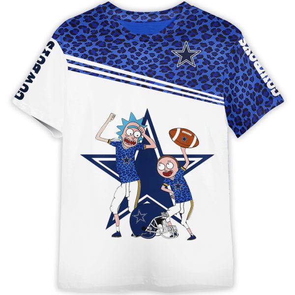 Rick and Morty Dallas Cowboys NFL Adult And Kid Tshirt Gift For Fan ND