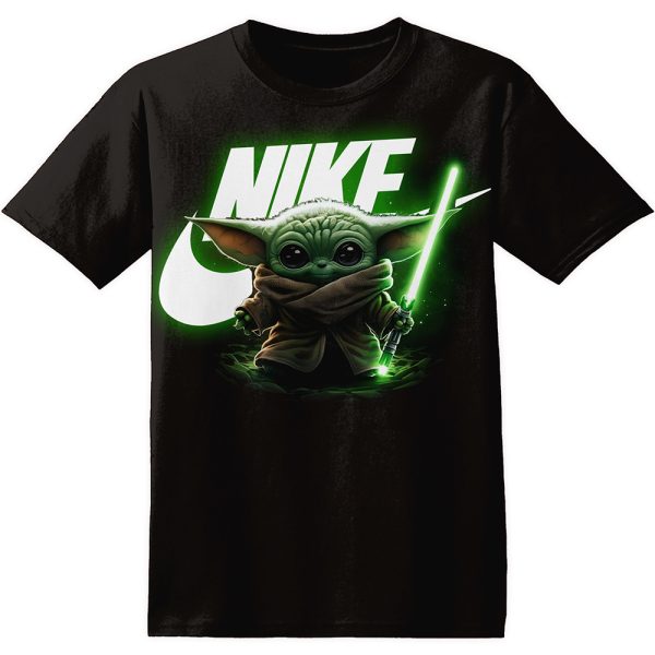 Baby Yoda Nike Adult And Kid Tshirt Gift For Fan ND