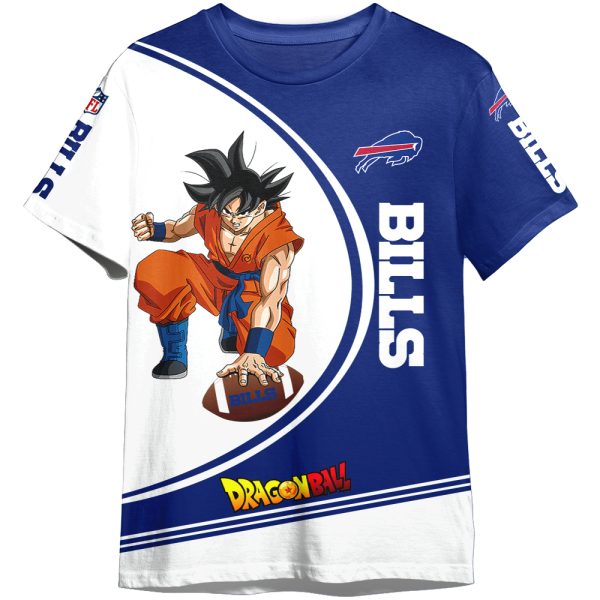 Dragon Ball Son Goku Buffalo Bills NFL Adult And Kid Tshirt Gift For Fan ND