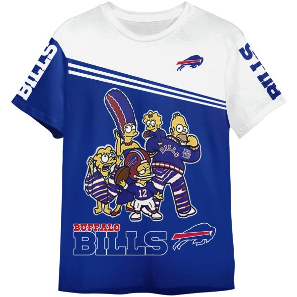 The Simpsons Family Buffalo Bills NFL Adult And Kid Tshirt Gift For Fan ND