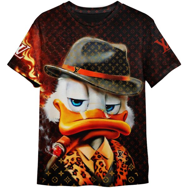 Louis Vuitton LV Uncle Scrooge in Donald Duck Unisex Adult And Kid T-shirt