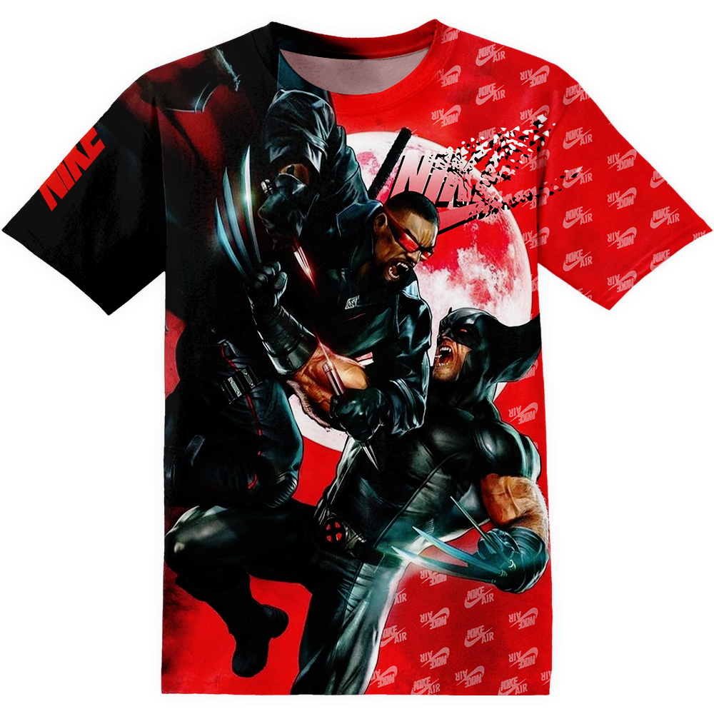 Blade Vampire Wolverine X-men Marvel Nike Unisex Adult And Kid T-shirt HT