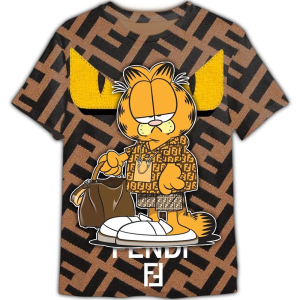Garfielddd Fendiii Unisex Adult And Kid T-shirt
