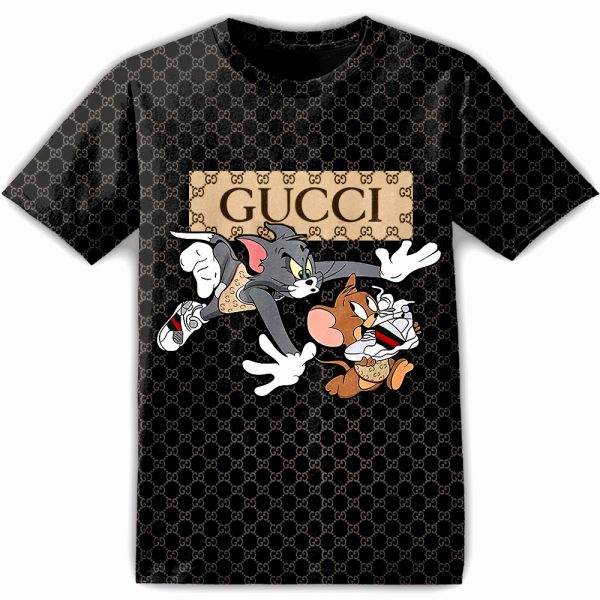 Gucci Tom And Jerry Adult And Kid Tshirt Gift For Fan ND