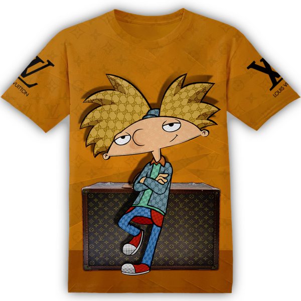Hey Arnold Gucci Louis Vuitton LV Unisex Adult And Kid T-shirt ND