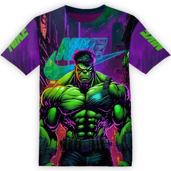 Hulk Cyberpunk Neon Colors Nike Unisex Adult And Kid T-shirt ND