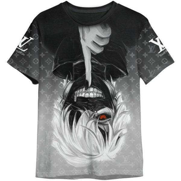 Ken Kaneki Tokyo Ghoul Louis Vuitton LV Unisex Adult And Kid T-shirt