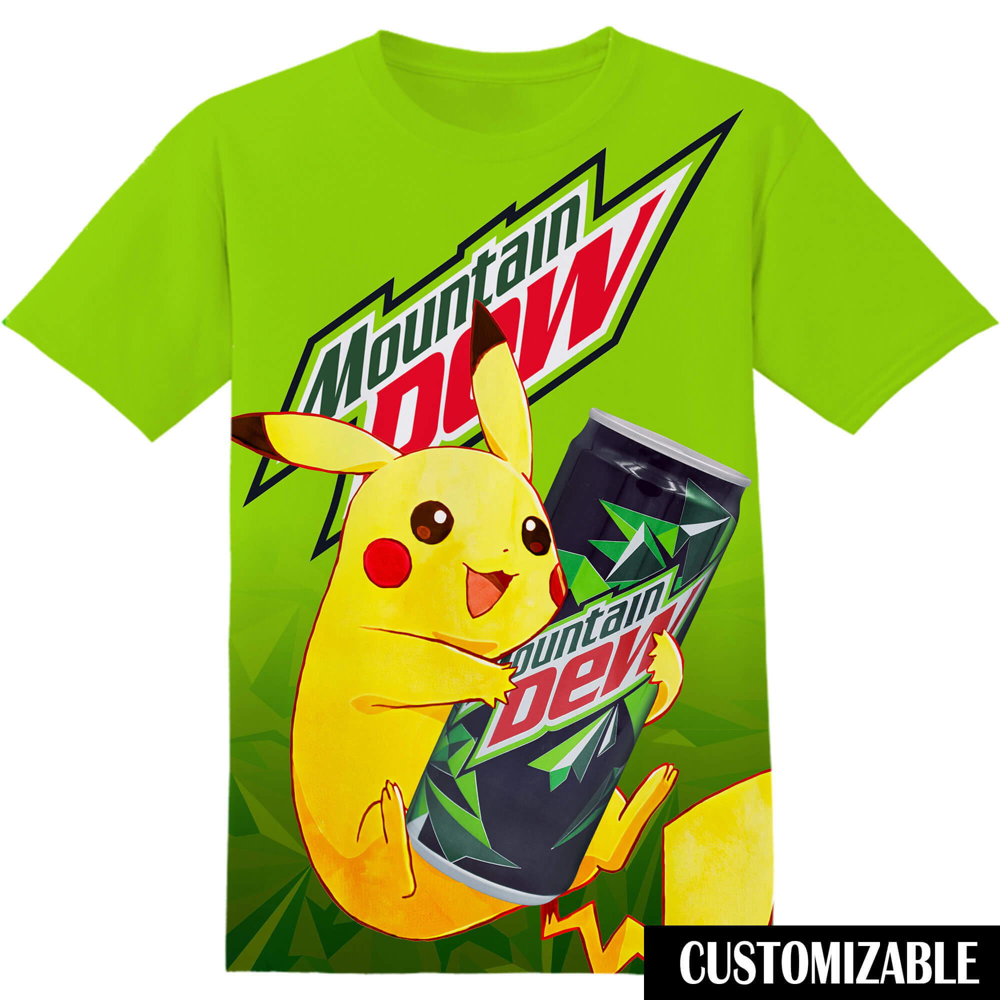 Mountain Dew Pokemon Pikachu Tshirt Adult And Kid Tshirt