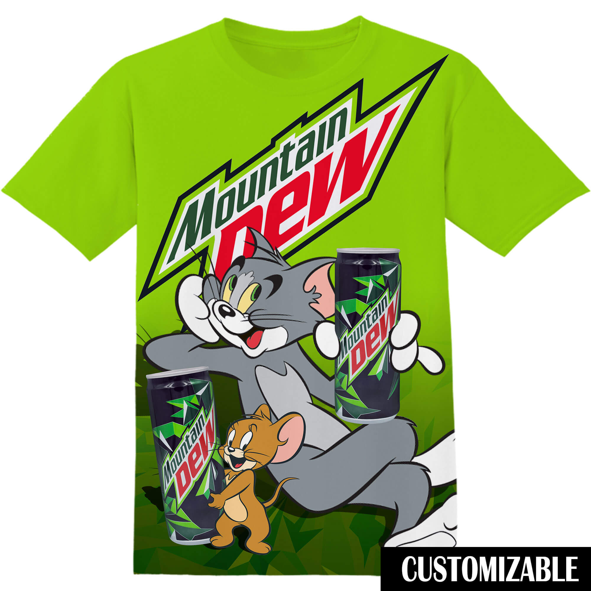 Mountain Dew Tom And Jerry Tshirt Adult And Kid Tshirt