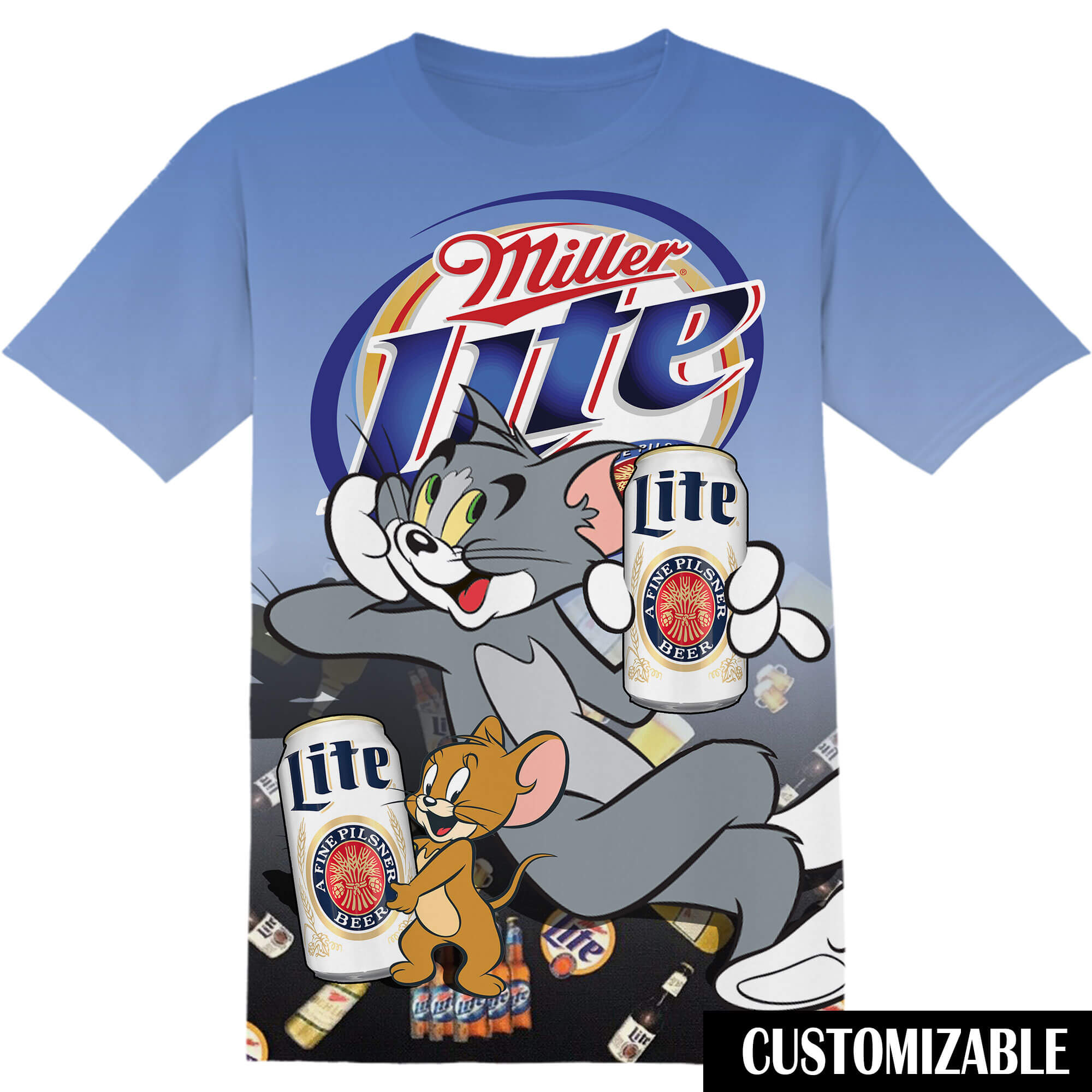 Miller Lite Tom And Jerry Tshirt Adult And Kid Tshirt