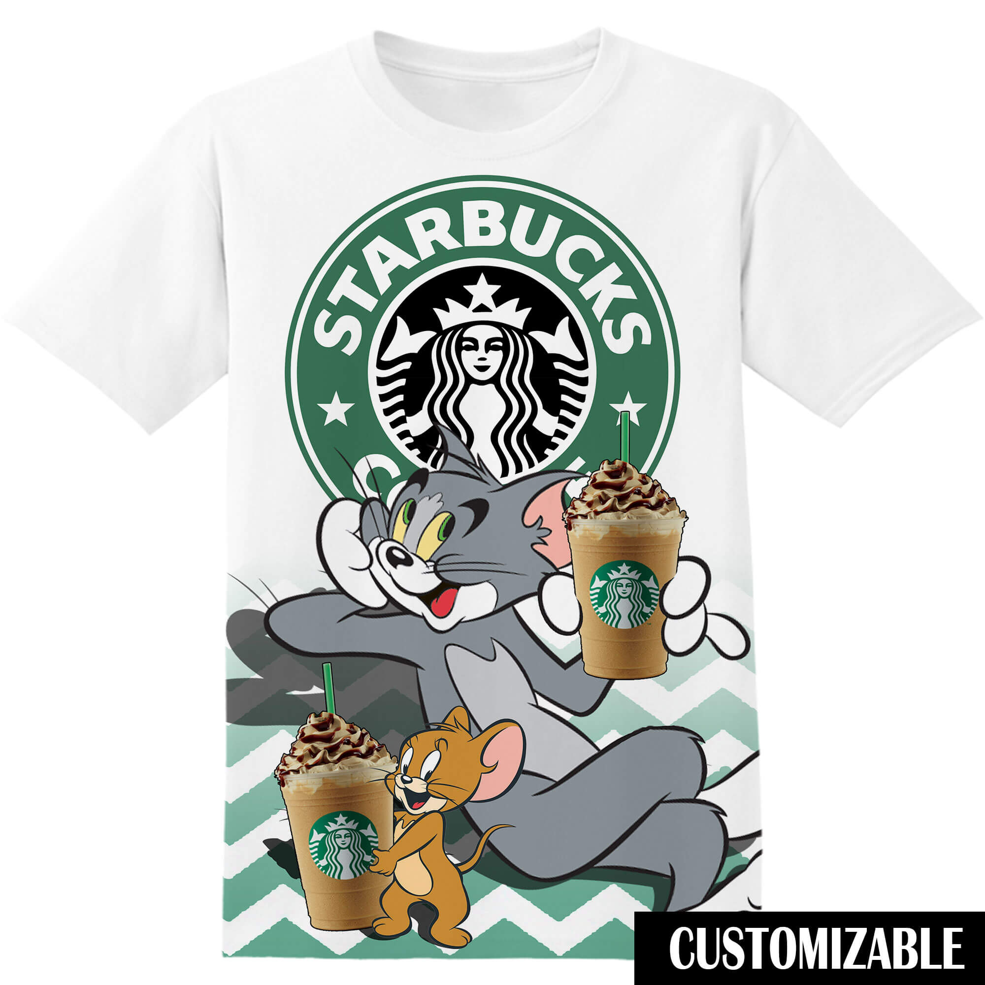 Starbucks Tom And Jerry Tshirt Adult And Kid Tshirt