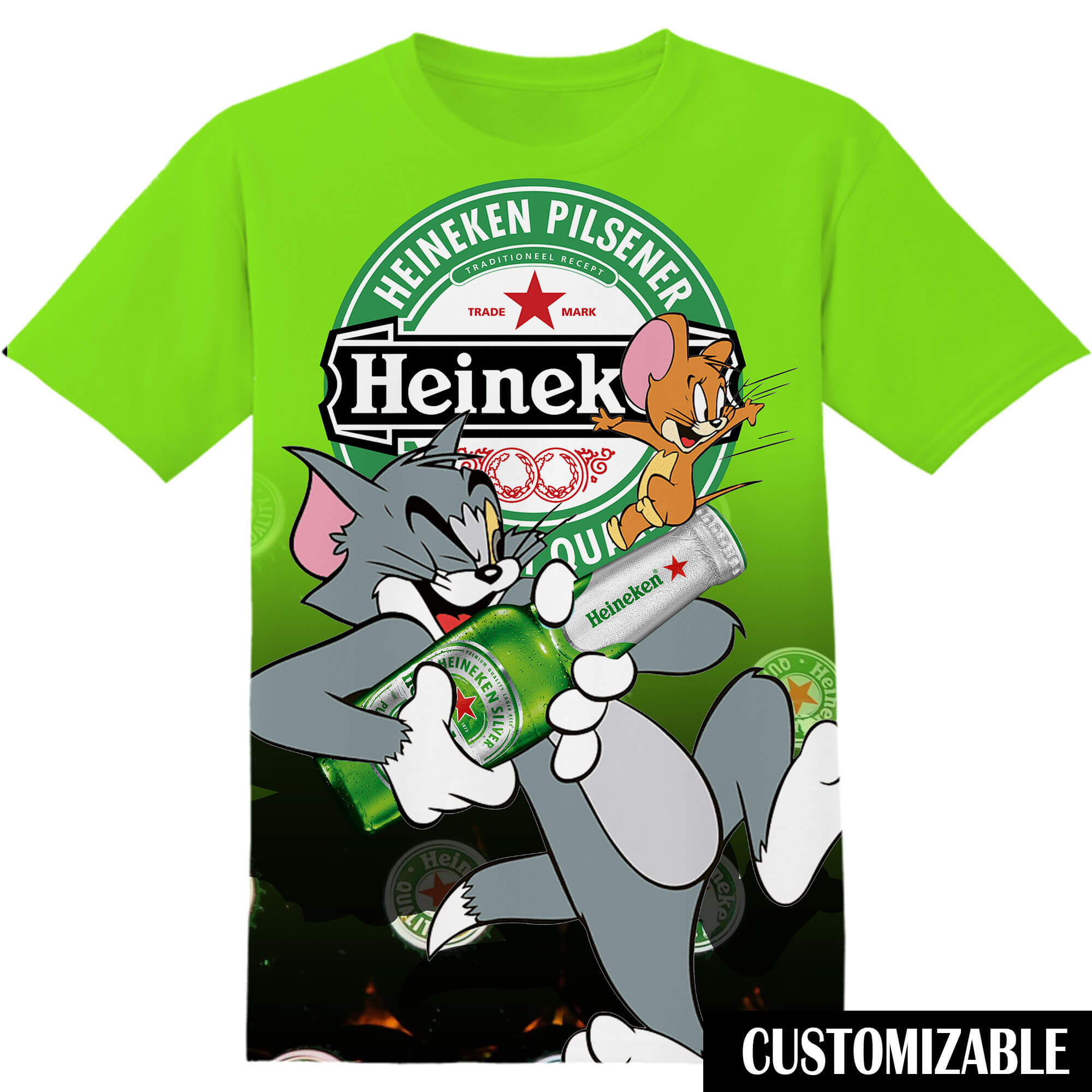 Heineken Tom And Jerry Tshirt Adult And Kid Tshirt