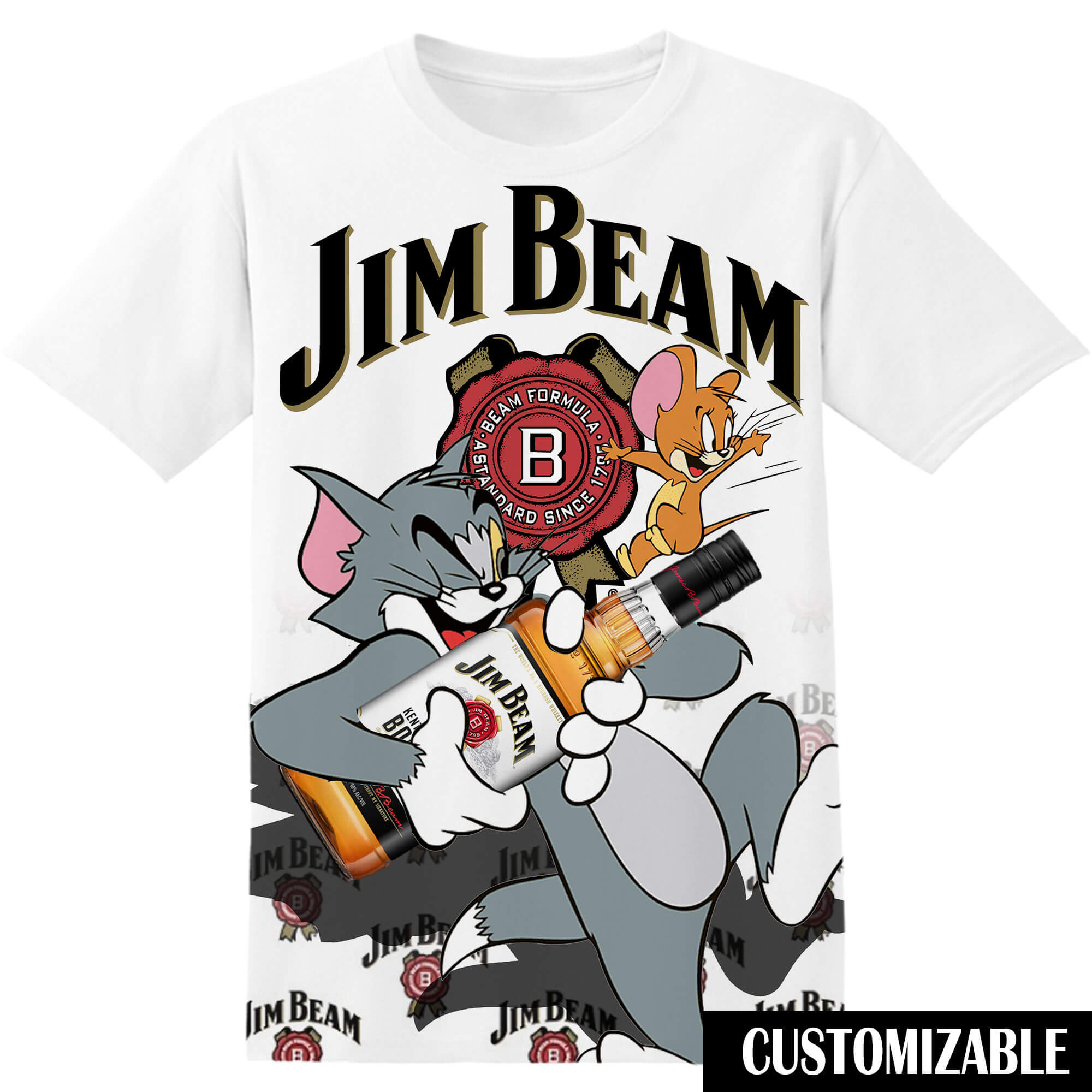 Jim Beam Tom And Jerry Tshirt Adult And Kid Tshirt