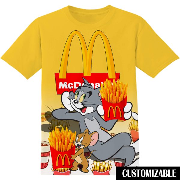 McDonalds Tom And Jerry Tshirt Adult And Kid Tshirt