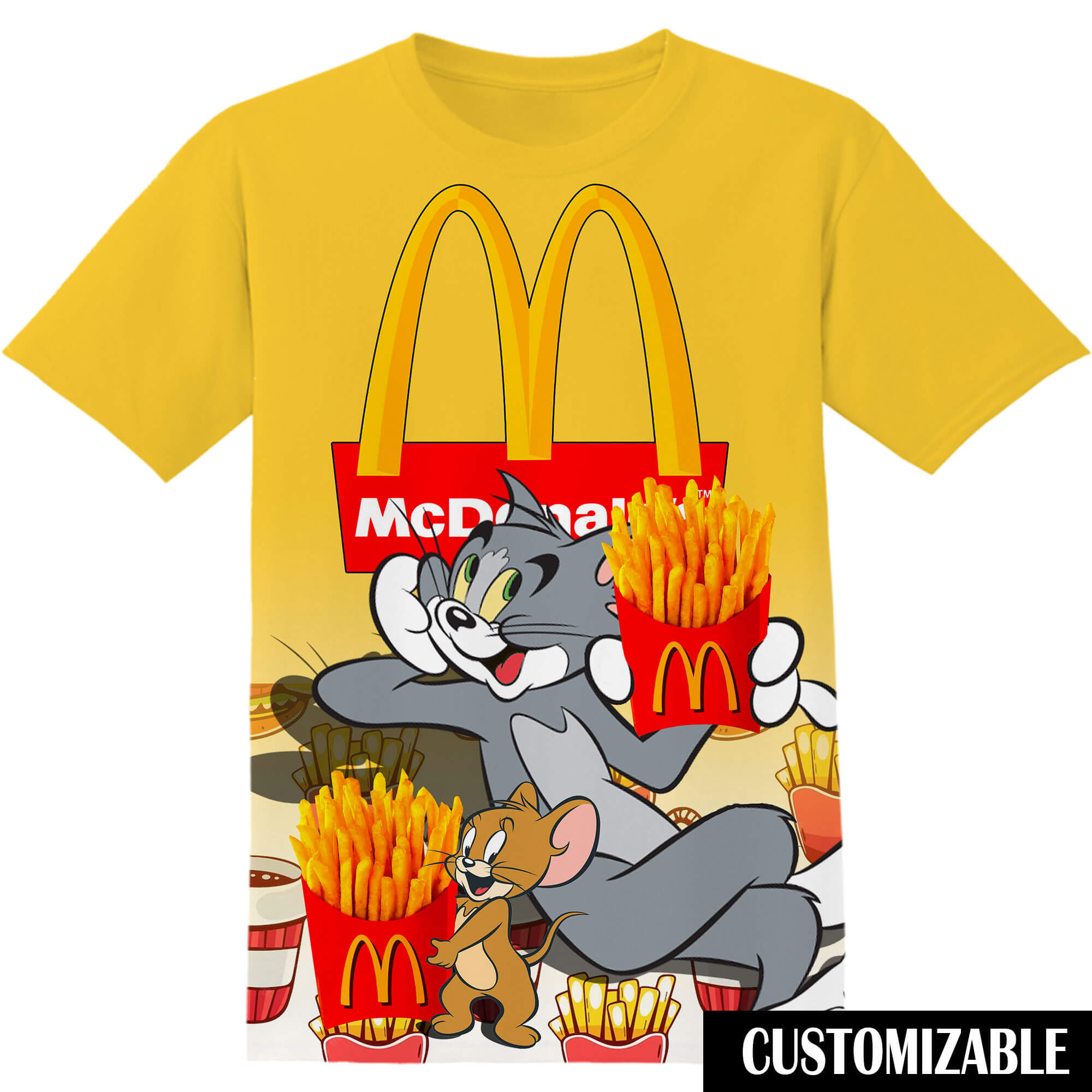 McDonalds Tom And Jerry Tshirt Adult And Kid Tshirt
