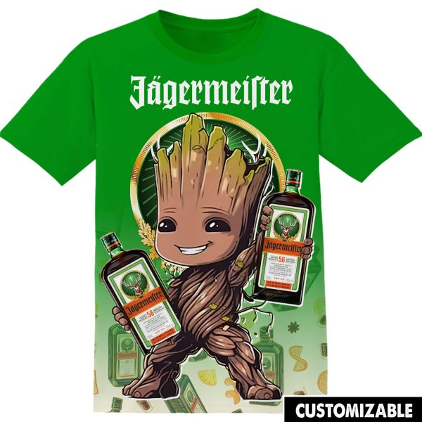 Jagermeifter Marvel Groot Tshirt Adult And Kid Tshirt