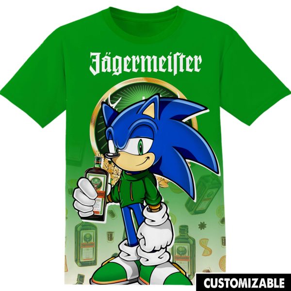 Jagermeifter Sonic the Hedgehog Tshirt Adult And Kid Tshirt
