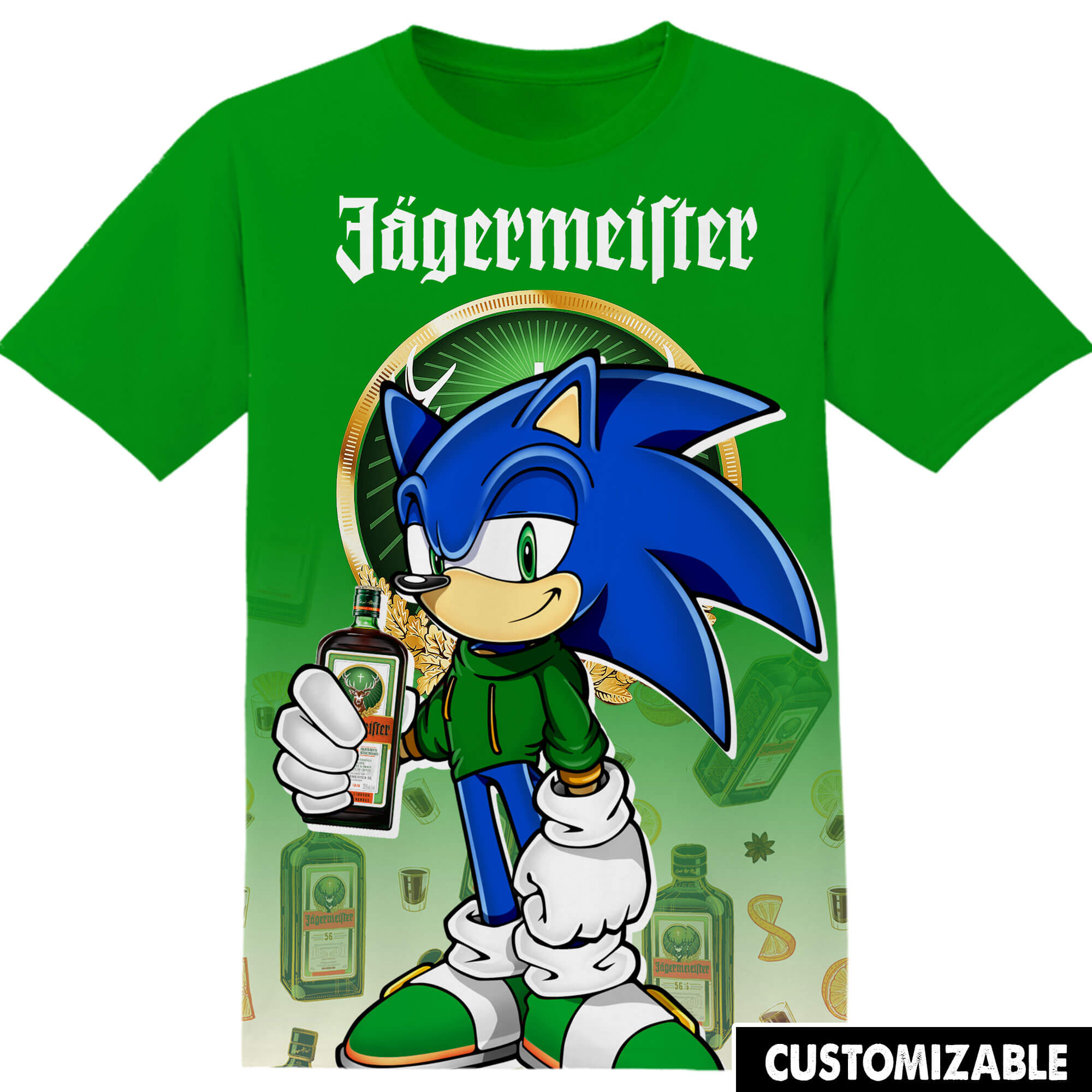 Jagermeifter Sonic the Hedgehog Tshirt Adult And Kid Tshirt