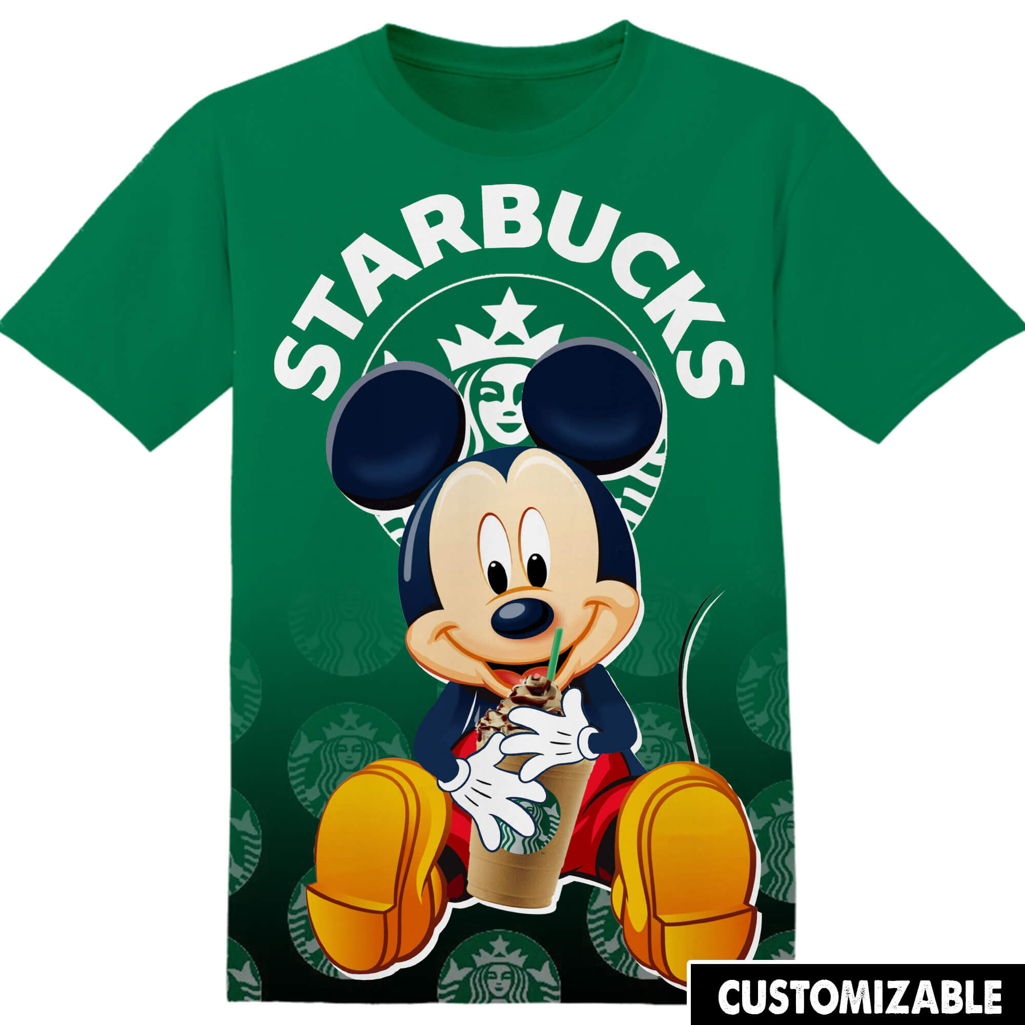 Starbucks Mickey Tshirt Adult And Kid Tshirt