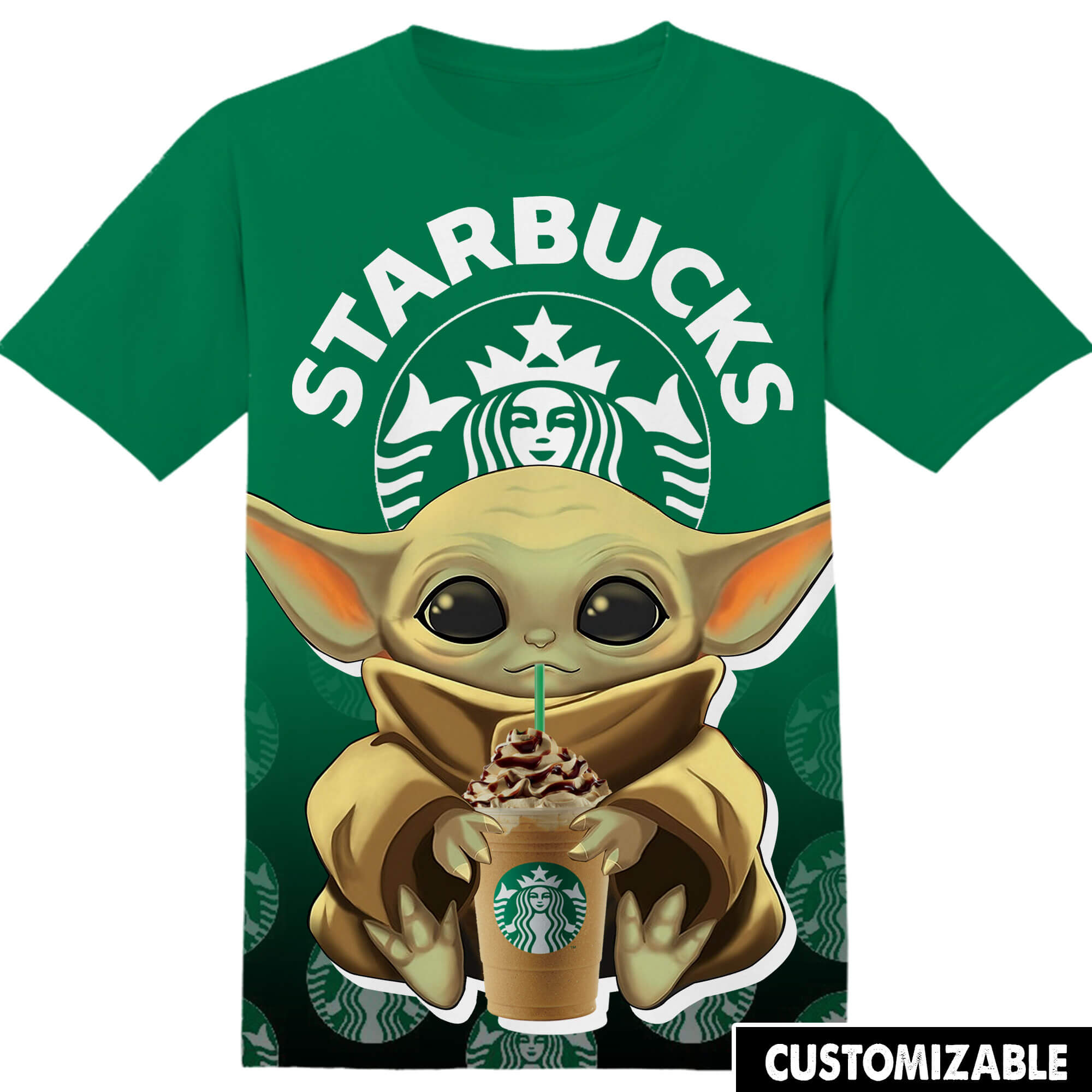 Starbucks Star Wars Yoda Tshirt Adult And Kid Tshirt