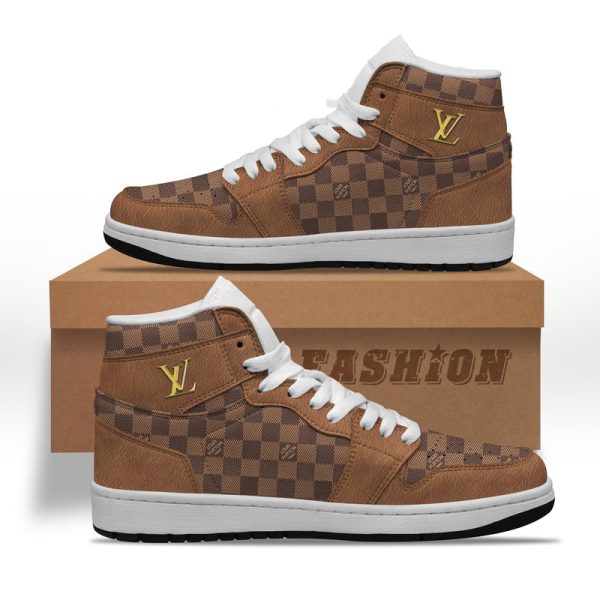 Premium Louis Vuitton Luxury  Air Jordan1 Hightop Sneaker Shoes Gifts For Men Women NP