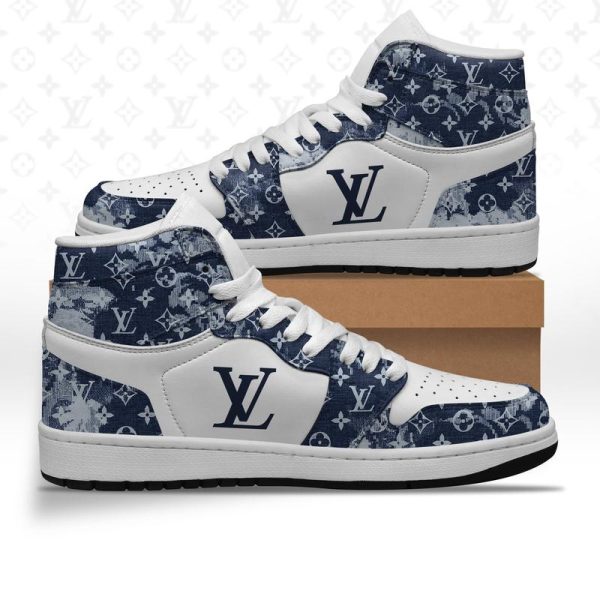 Premium Louis Vuitton Luxury  Air Jordan1 Hightop Sneaker Shoes Gifts For Men Women NP