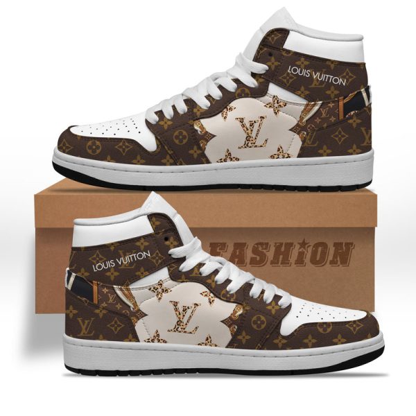 Premium Louis Vuitton Luxury  Air Jordan1 Hightop Sneaker Shoes Gifts For Men Women NP