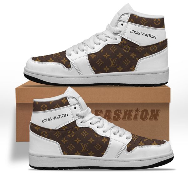 Premium Louis Vuitton Luxury  Air Jordan1 Hightop Sneaker Shoes Gifts For Men Women NP
