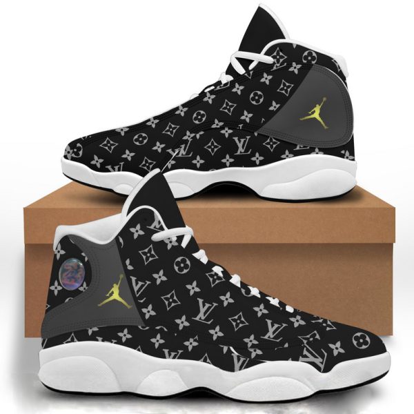 New Louis Vuitton black Air Jordan 13 sneakers shoes Louis Vuitton gifts for men women hot 2025 NP