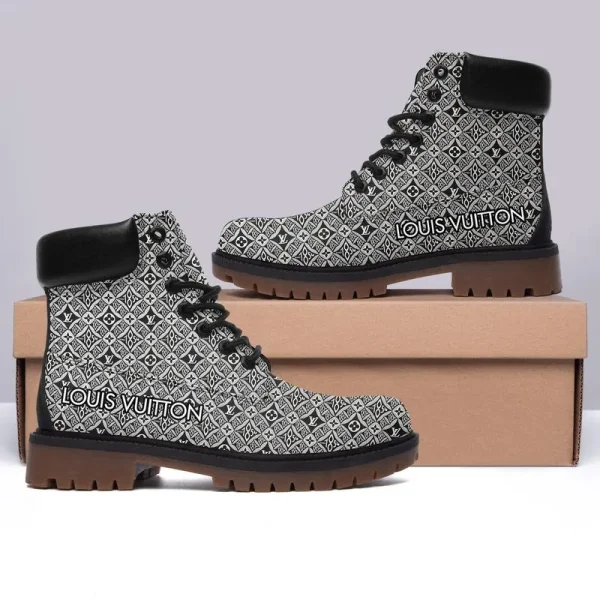 VLL Pattern Grey Luxury Boots Premium Gifts For Men Women NP