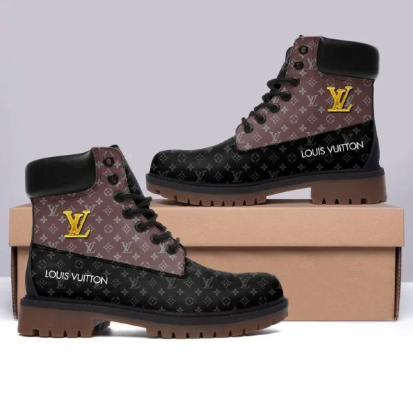 VLL Golden Brown Black Luxury Boots Premium Gifts For Men Women NP