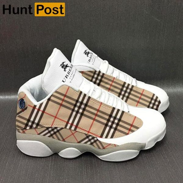 Burberry whites Air Jordan 13 Gifts For Men Women For Fans Sneakers Shoes NP