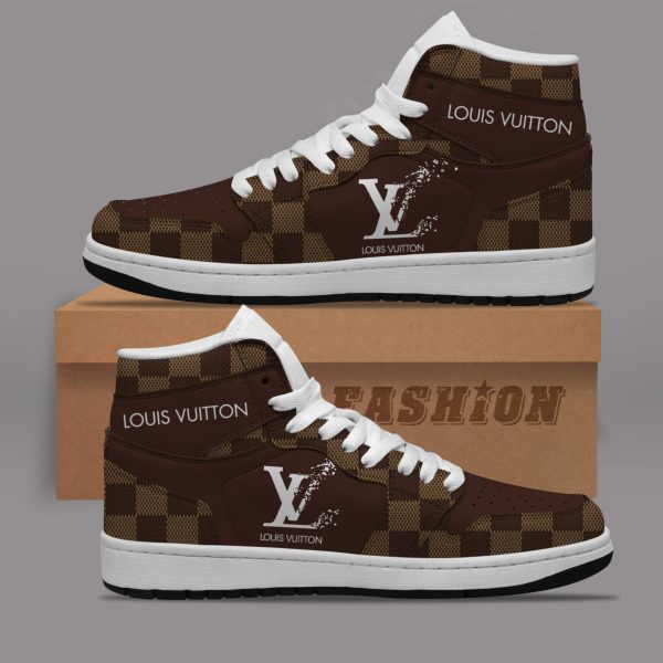 Premium Louis Vuitton Luxury  Air Jordan1 Hightop Sneaker Shoes Gifts For Men Women NP