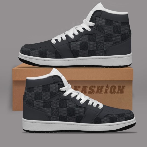 Premium Louis Vuitton Luxury  Air Jordan1 Hightop Sneaker Shoes Gifts For Men Women NP