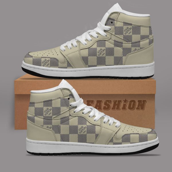 Premium Louis Vuitton Luxury  Air Jordan1 Hightop Sneaker Shoes Gifts For Men Women NP
