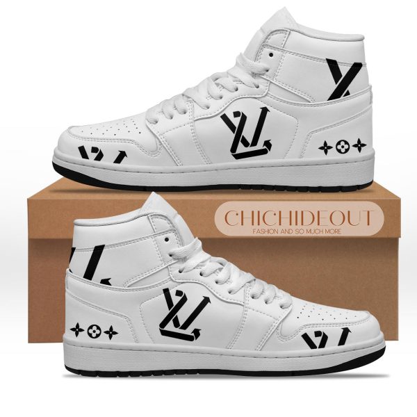 Premium Louis Vuitton Luxury Air Jordan1 Hightop Sneaker Shoes Gifts For Men Women NP