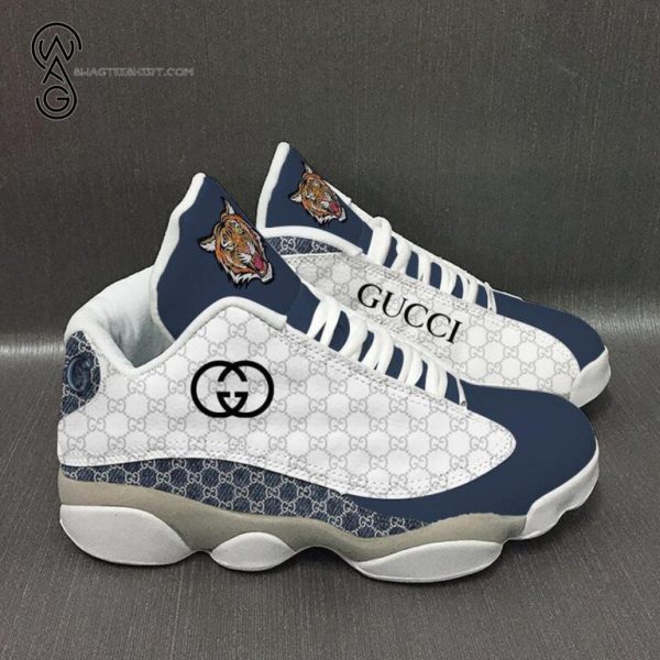 Gucci Tiger Classic Symbol Navy And White Version Air Jordan 13 Shoes Sneakers Hot 2025 Gift Unisex For Men Women DL
