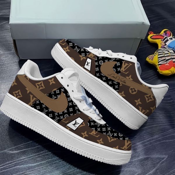Black and Brown VLLAF 1 Sneaker Shoes Gifts For Men Women NP