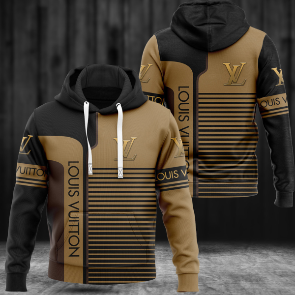 Louis Vuitton Brown Hoodie Sweatpants Pants  Luxury Clothing Clothes Outfit For Men HT