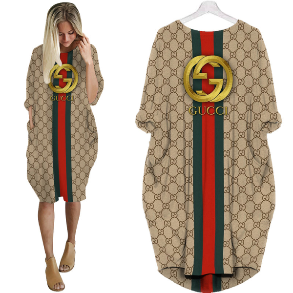 Gucci Batwing Pocket Dress Luxury Clothing Clothes Outfit For Women ND