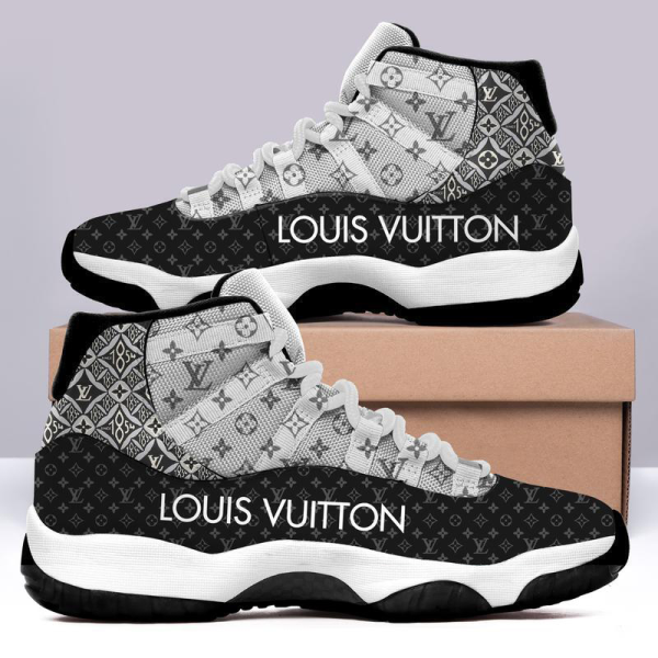 Louis Vuitton Black White Air Jordan 11 Shoes Hot 2025 LV Sneakers Gifts For Men Women HT