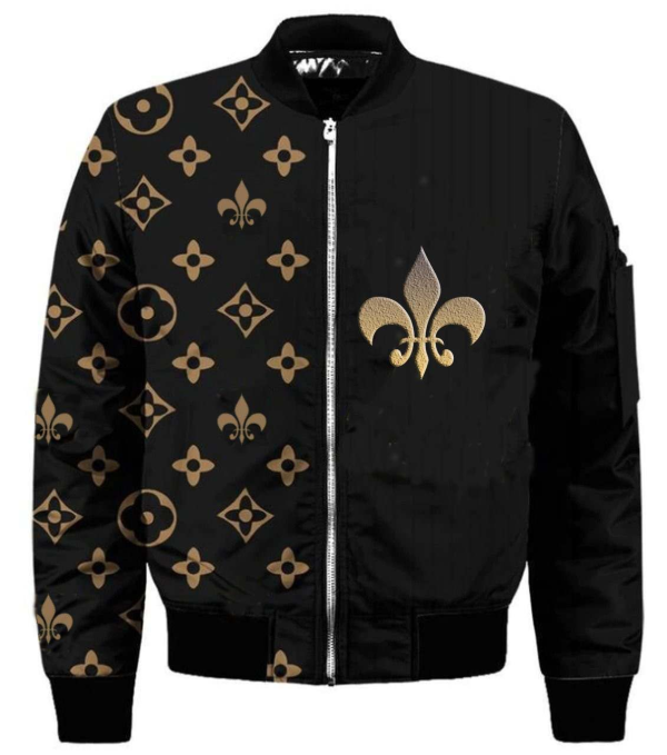 Louis Vuitton Black Bomber Jacket Luxury Clothing Clothes Outfit For Men ND