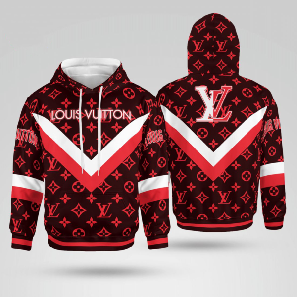 VLL Red Unisex Hoodie For Men Women Luxury Clothing Clothes Outfit HT