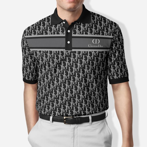 RD Black Polo Shirt Luxury Clothing Clothes Golf Tennis Outfit For Men HT
