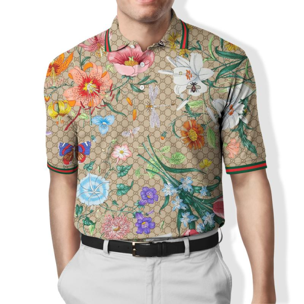 CG Flower Polo Shirt Luxury Clothing Clothes Golf Tennis Outfit For Men HT