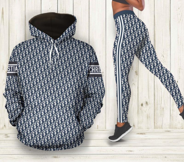 RD Navy Hoodie Leggings Luxury Clothing Clothes Outfit For Women HT