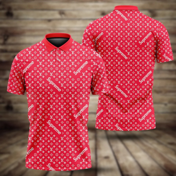 Louis Vuitton Supreme Polo Shirt Louis Vuitton Luxury  Clothing Clothes Golf Tennis Outfit For Men HT