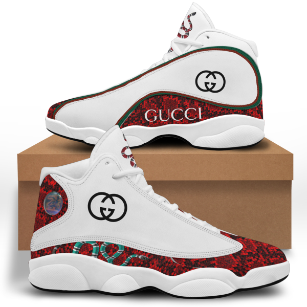 Gucci Snake Air Jordan 13 Sneakers Shoes Hot 2025 Gucci Gifts For Men Women HT